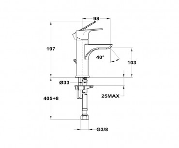 Mofm, Trend Plus, Cascade mosd csaptelep leeresztvel 150-1501-10