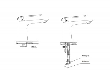 Wellis, Rundo mosd csaptelep, krm - fehr, ACS0194