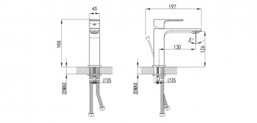 Wellis, Mamba mosd csaptelep, fekete ACS0268