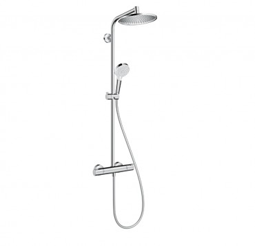 Hansgrohe, Crometta S 240 Showerpipe 27267000, Termoszttos zuhanyrendszer, 1,60 m