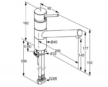 Kludi, Scope XL mosogat csaptelep, krm 339300575