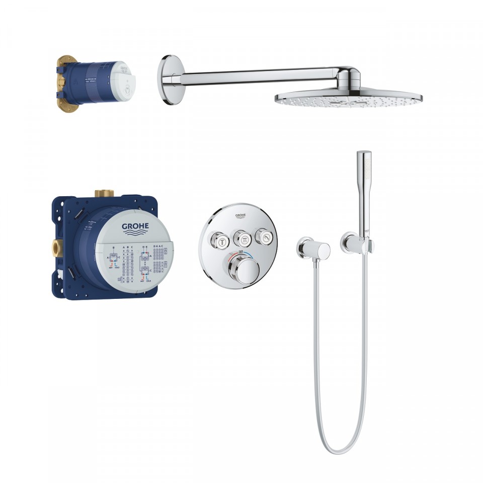 Grohe, Grohtherm Smartcontrol, termoszt�tos zuhanyrendszer, 3 fogyaszt�s 34705000
