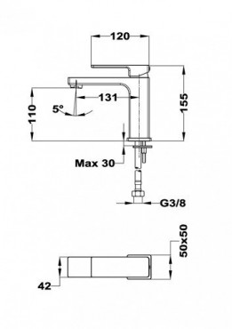 Teka, Soller, mosd csaptelep, leereszt nlkl, 85.346.12.50