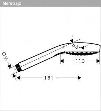 Hansgrohe, Croma Select E Vario, kzizuhany, fehr/krm, 26812400