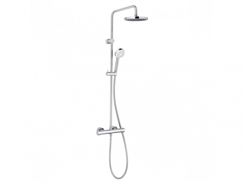 Kludi, Logo, Thermostat Dual Shower System 6809405-00, Termoszttos zuhanyrendszer, 1,60 m