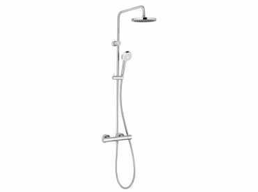Kludi, Logo, Thermostat Dual Shower System 6809405-00, Termoszttos zuhanyrendszer, 1,60 m