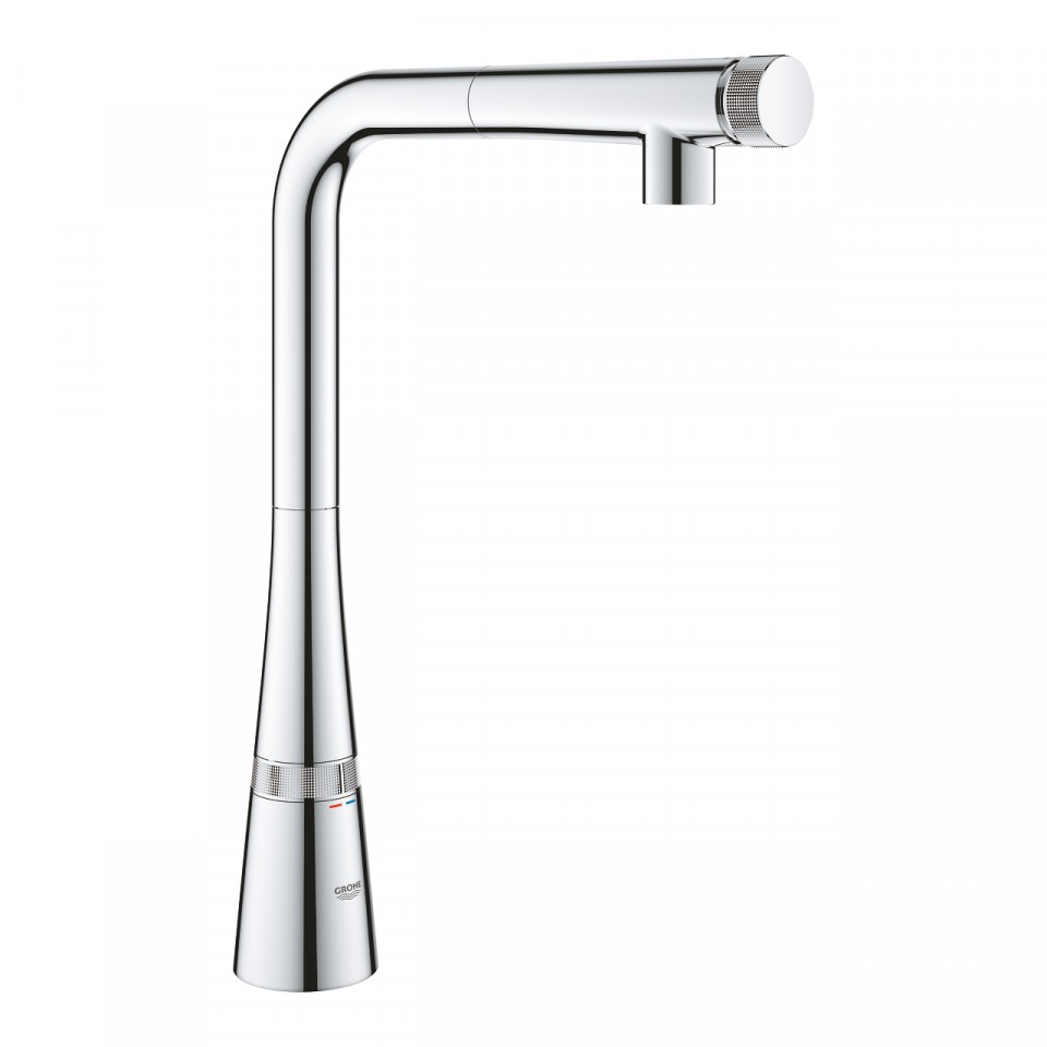 Grohe, Zedra SmartControl konyhai csaptelep, L-kifolys, kihzhat fejjel, 31593002