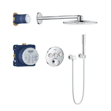Grohe, SmartControl, 34709000 Termoszttos csaptelep, 3 utas, 1,50 m