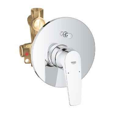 Csaptelep, Grohe, Bauflow 29113000, egykaros, kd/zuhanycsaptelep, alaptesttel