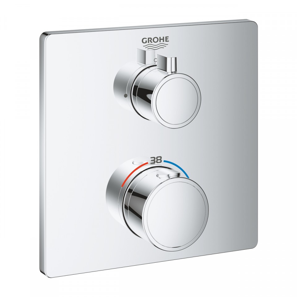 Grohe, Grohtherm, termoszttos csaptelep, 1 kimenethez elzr szeleppel, 24078000