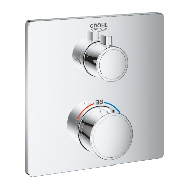 Grohe, Grohtherm 24079000, Termoszttos zuhanycsaptelep, 2 kimenethez