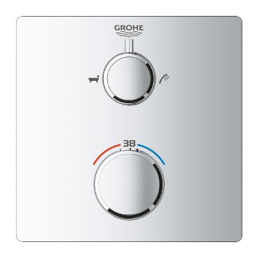 Grohe, Grohtherm, termoszttos kdtlt csaptelep, 2 kimenethez, 24080000