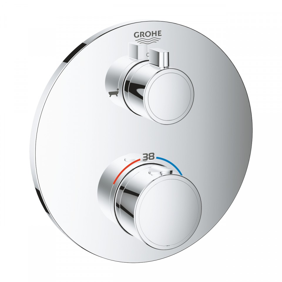 Grohe, Grohtherm, termoszttos kdtlt csaptelep, 2 kimenethez, 24077000