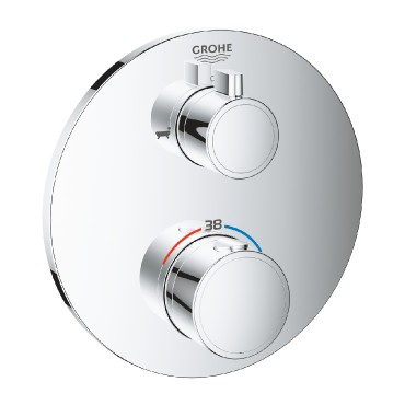 Grohe, Grohtherm 24077000, Termoszttos kdcsaptelep, 2 kimenethez