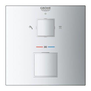 Grohe, Grohtherm Cube termoszttos kd kever 2 kimenethez, 24155000