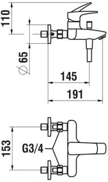 Laufen, Laurin Egykaros kd csaptelep, zuhanyszettel, H3212070041311