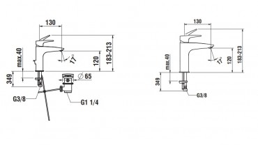 Laufen, Laurin mosd csaptelep, 140mm, H3112010041211