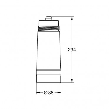 Grohe, Blue Home, Szrfilter, S-es mret, 40404001, kapacitsa 600 liter 20  dKH vz kemnysgnl