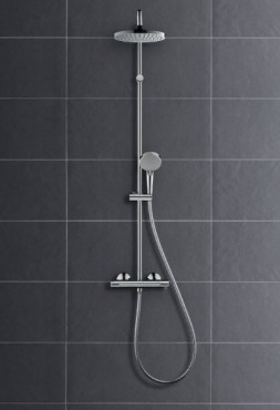 Hansgrohe, Vernis Blend Showerpipe, 200, 1 jet 26276000, Termoszttos zuhanyrendszer, 1,60 m