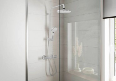 Hansgrohe, Vernis Blend Showerpipe, 200, 1 jet 26276000, Termoszttos zuhanyrendszer, 1,60 m
