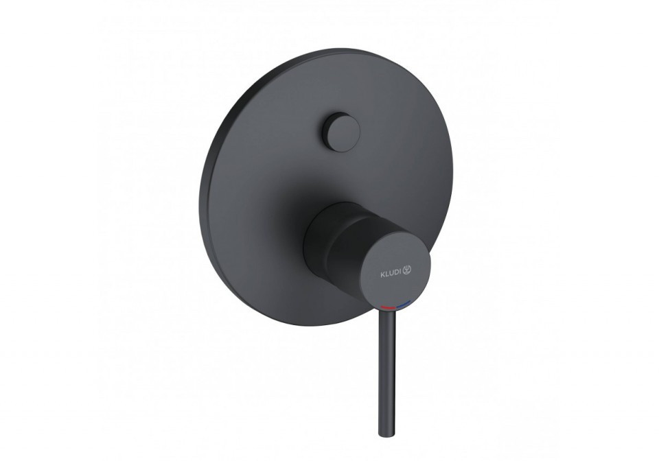 Kludi, Bozz, fals�k alatti k�d- �s zuhanycsaptelep, matt fekete 386593976