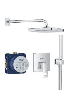 Zuhanyrendszer, Grohe, Eurocube, Tempesta 250 Cube fejzuhannyal, 25239000