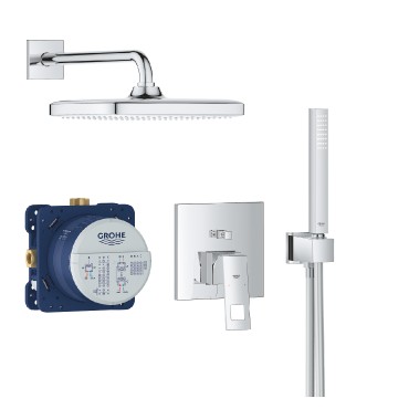 Grohe, Eurocube 25239000, Zuhanyrendszer, Tempesta 250 Cube fejzuhannyal, 1,50 m