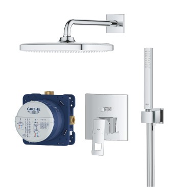 Grohe, Eurocube 25239000, Zuhanyrendszer, Tempesta 250 Cube fejzuhannyal, 1,50 m
