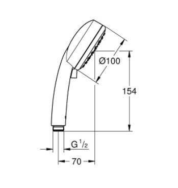 Grohe, New Tempesta Cosmopolitan 100 kzizuhany II 27571002