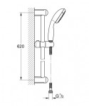 Grohe, New Tempesta 100, zuhanyszett, 27853001