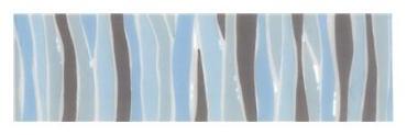 Listello, Kio, Righe Blue 6*20 cm I.o.