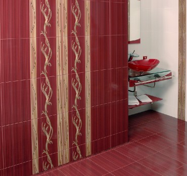 Dekorcsempe, Kai by Marazzi, Sorel Bordo Lux 7544 25*40 cm I.o.