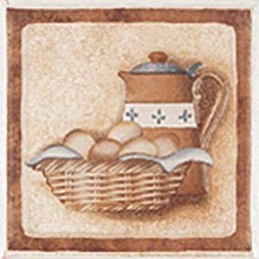 Dekorcsempe, Zalakermia, Provance T-6, 10x10 cm