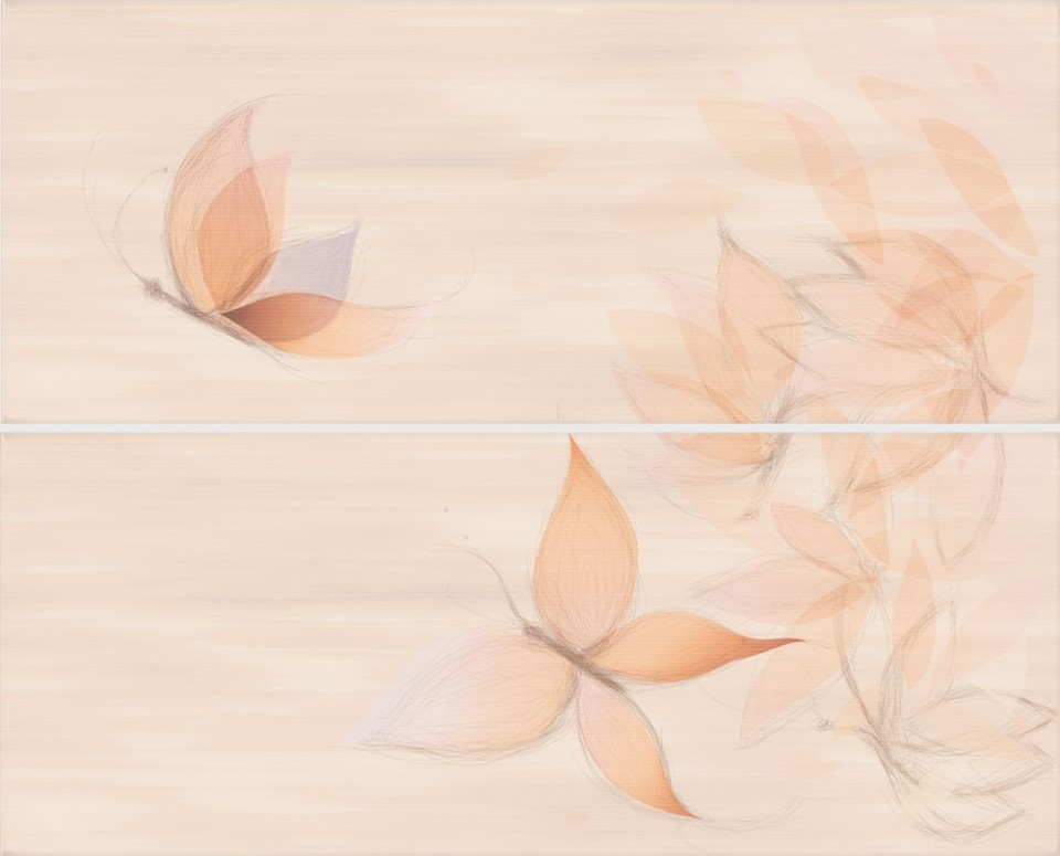 Dekorcsempe, Zalaker�mia, Azali Farfalle F-53040 20*50 cm I.o.