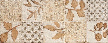 Dekorcsempe, KAI Group, Frame Patchwork Beige 20*50 cm 4870 I.o.