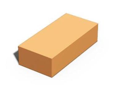 Leier, Kism�ret� t�m�r t�gla 25�12�6,5