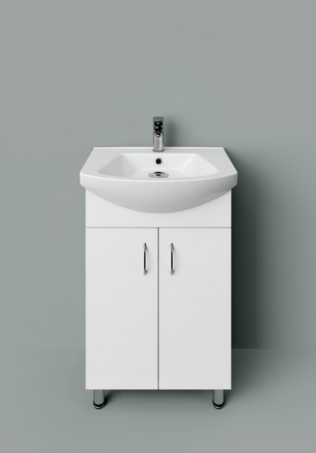 HB Fürdőszobabútor, Standard 55 mosdós fürdőszoba szekrény, 55 cm