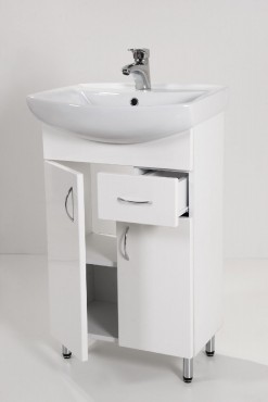 HB Fürdőszobabútor, Standard 55F mosdós fürdőszoba szekrény, 55 cm
