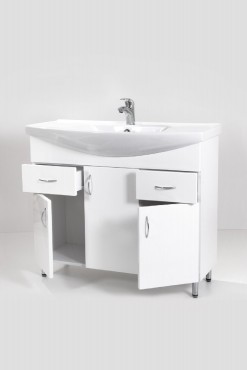 HB Fürdőszobabútor, Standard 100 mosdós fürdőszoba szekrény, 100 cm