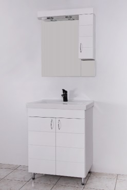 HB Fürdőszobabútor, Héra65 Soft Mart mosdós szekrény, 85x66,5x45 cm