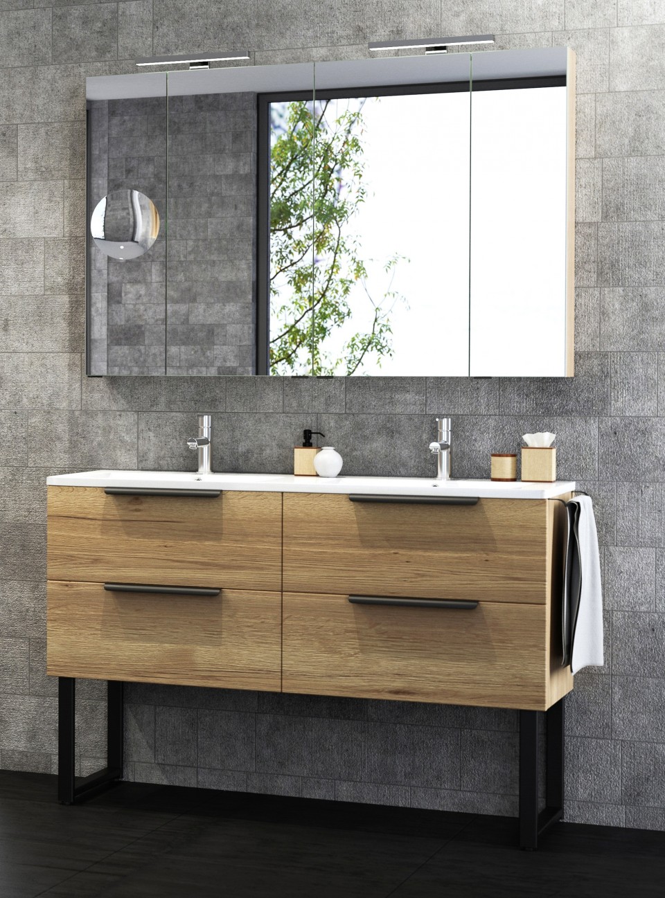 F�rd�szobab�tor, als�szekr�ny mosd�val, tBoss, Noto 120