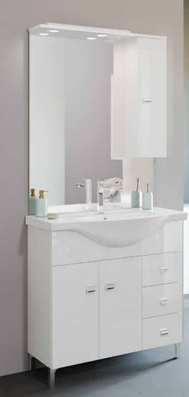S-Due, Sam 86, komplett f�rd�szoba b�tor szett, 835+811LED/DR