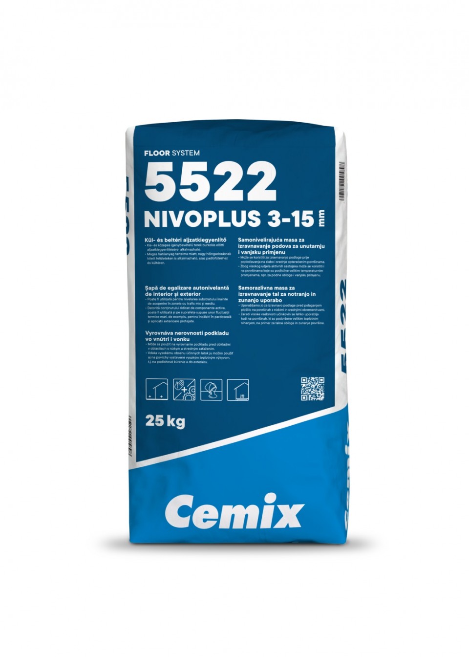 Aljzatkiegyenl�t�, Cemix, 5522 Nivoplus 3-15 mm, �nter�l�, 25 kg