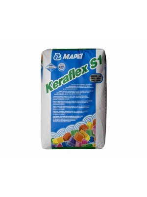 Csemperagaszt, Mapei, Keraflex S1, szrke, flexibilis ragaszt, C2TE, 25 kg