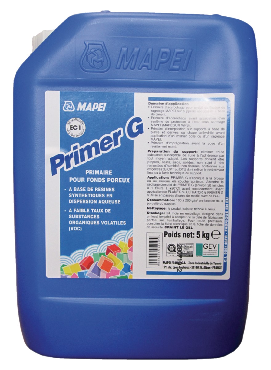 Mapei, Primer G alapoz 5 kg ( aljzatkiegyenlt s csemperagaszt al )