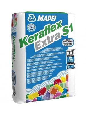 Mapei, Keraflex Extra S1 25 kg szrke flexibilis csemperagaszt I.o.