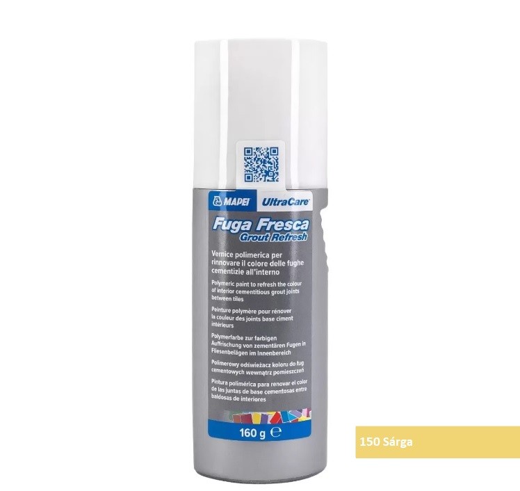 Fuga fel�j�t�, Mapei, Ultracare Fuga Fresca Nr.150 S�rga, 160 gr