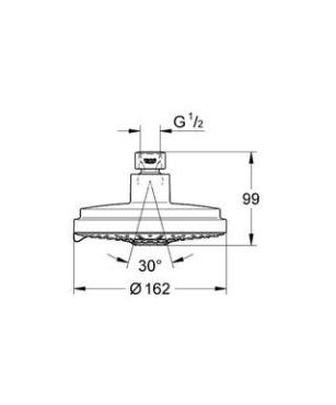 Grohe, Rainshower Cosmopolitan fejzuhany, 27134000