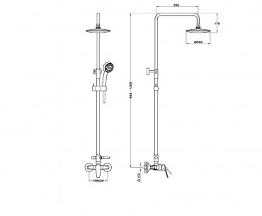 Mofm, Junior Evo Zuhanyrendszer 153-0048-00