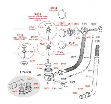 Alcaplast, kdszifon, automata le- s tlfoly krm A55K